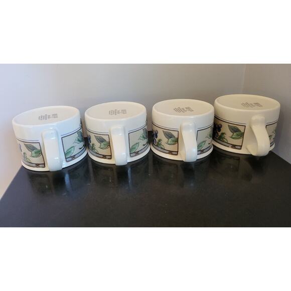 (Set of 4) Mikasa Intaglio GARDEN HARVEST Cups CAC29 Stoneware - Picture 5 of 15